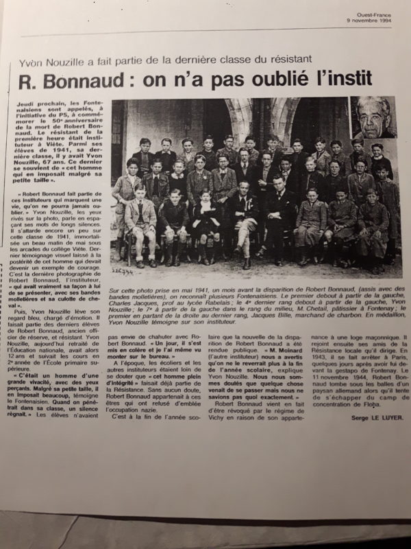 P077 - Ouest-France novembre 1994 - Robert Bonnaud